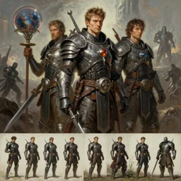 brotherhood of steel initiate, scifi extremely high detail portrait dnd, painting by gaston bussiere, craig mullins, greg rutkowski, yoji shinkawaclean design by apple, character sheet, greg rutkowski, zabrocki, karlkka, jayison devadas, phuoc quan, trending on artstation, 8 k, tsutomu nihei, giger, zenith view, pincushion lens effect