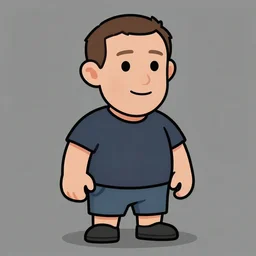 Mark Zuckerberg drawn in style of Meatcanyon