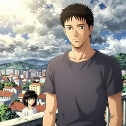 nathan fielder in a shojo manga, by clamp, naoko takeuchi, yoshitaka amano