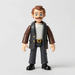 gilles deleuze, stop motion vinyl action figure, plastic, toy, butcher billy style