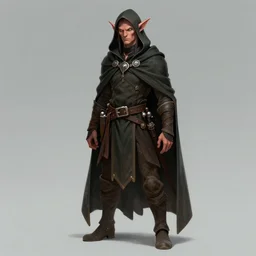 tiefling in hood and cape by craig mullins, featured on artstation