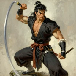 full character of a handsome chinese martial hero, character design, painting by gaston bussiere, katsuya terada, nc wyeth, greg rutkowski, craig mullins, vermeer, frank frazetta, mucha, tom of finland, trending on artstation, jeffery catherine jones