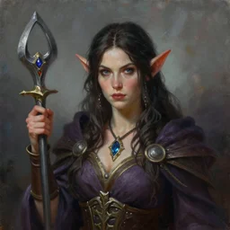 a beautiful portrait painting of a female fantasy gnome sorceress, portrait fantasy art, dungeons and dragons character art, warcraft art, art by keith parkinson and greg rutkowski and tim hildebrandt