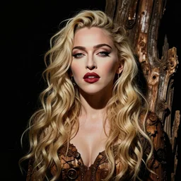 madonna as a wood