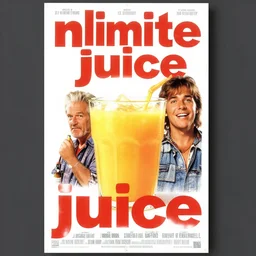 poster for'unlimited juice ', 1 9 8 8 melt movie classic, ( directed by j. michael muro, starring willem dafoe and dean stockwell, art direction by by wayne barlowe, glenn fabry and frank frazetta, cinematography by robby muller ), crisp