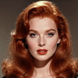 stunning award - winning portrait by peter lindbergh of a beautiful young redheaded woman. vintage hollywood glamour. glossy shiny hair. high fashion makeup. canon 5 0 mm.