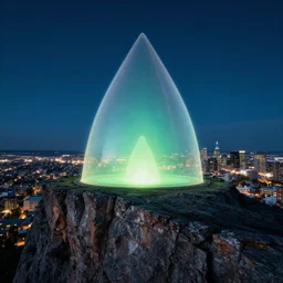 gpsilocybin city on a high cliff
