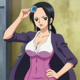nico robin from one piece as a detective from sherlock holmes