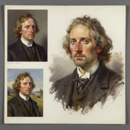 asset sheet, material study ( caricature ) mathematician ( mark ryden, hildebrandt ) ( lofi, high detail ) ( oil paint on canvas )