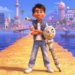 super - detailed g - eazy in pixar coco movie