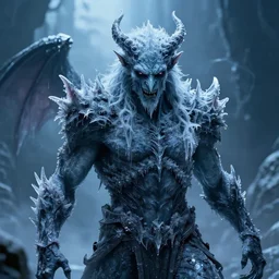 ice demon, dramatic, cinematic, hyper realistic