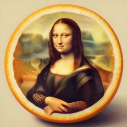 inside of an orange, an abstract painting by leonardo da vinci