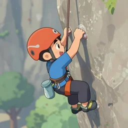 climbing cartoon by bramofzo trending on artstation
