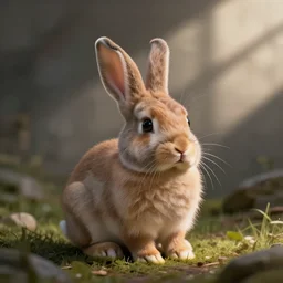 adorable ruby bunny creature