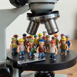 colony of tiny juggalos discovered, photograph taken through a microscope
