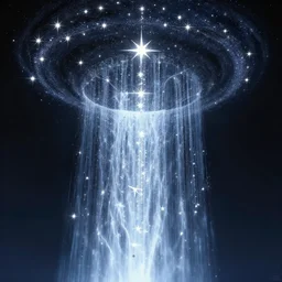 waterfall of star at the top of isotech heaven, intricate, elegant, glowing lights, highly detailed, digital painting, artstation, concept art, smooth, sharp focus, illustration, great space, greg rutkowski, 8 k, very high resolution, processing, extremely hyperdetailed