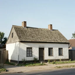 the front side of a commoners house, year 1 9 4 1