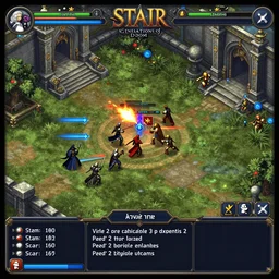 semi realistic phantasy star iii : generations of doom game screen battle rendered by stanley artgem, rpgmaker