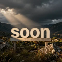 photo of a sign saying soon