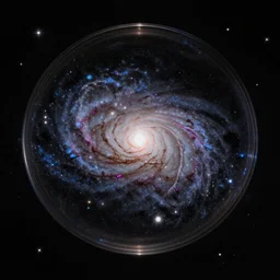 a photo of a galaxy in a bowl