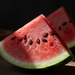 purple watermelon slice, food photography