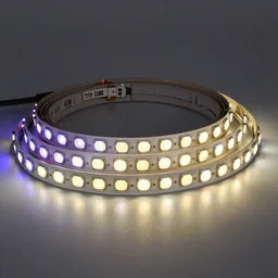 product render of COB RGB led strip lights