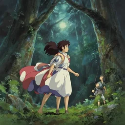 anime film by studio ghibli, on a mystical action adventure, ethereal by kazuo oga, screenshot from the anime film by makoto shinkai, concept art by senior environment artist, anime aesthetic