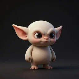 lonely goblin, black background, extremely detailed, sharp focus, wide view, full body shot, smooth, digital illustration, by kinkade