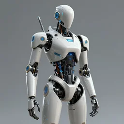a surreal concept art of a futuristic robot, highly detailed, high quality, coherent, by a good artist,