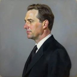 official side portrait of united states president paul giamatti, in a black suit, 1 9 0 8, a character portrait by elizabeth shoumatoff, reddit contest winner, oil on canvas, detailed painting, creative commons attribution