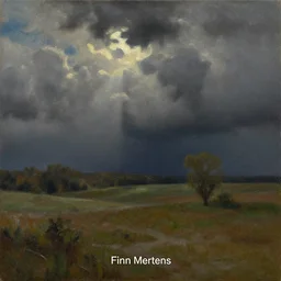 Finn Mertens, oil painting