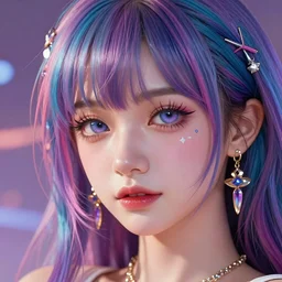 beautiful anime girl, high detail of the face, high detail, high modernization, colorful, magical, maximum improvement, realistic