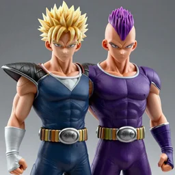 Ultra Realistic and intricate detailed Saitama vs Genos, studio lighting, movie shot, cinematic perspective, full hd, Vibrant colors, Smooth gradients