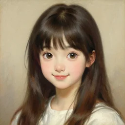 a detailed portrait of am adorable smiling anime girl, painting by gaston bussiere, craig mullins, j. c. leyendecker