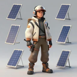 solarpunk human, cgsociety, ArtStation, character design