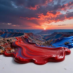 what happens when you mix red and blue paint