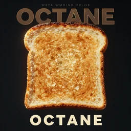 octane render of a piece of toast, volumetric lighting, cinematic, weta workshop, art house film, film poster