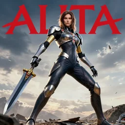 photograph of battle angel alita in real life, dynamic lighting, passionate, magazine cover art, cinematic, highly detailed, wide angle, artstation, sharp focus, art by artgerm and greg rutkowski
