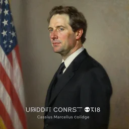 official side portrait of united states president paul giamatti, in a black suit, 1 8 7 8, a character portrait by cassius marcellus coolidge, reddit contest winner, oil on canvas, detailed painting, creative commons attribution