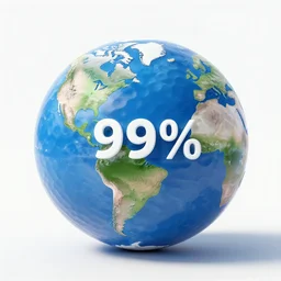 golf ball striking earth at 99% the speed of light
