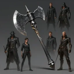 item concept art of metallic shadow axe art by artgerm and Craig Mullins, James Jean, Andrey Ryabovichev, Mark Simonetti and Peter Morbacher 16k