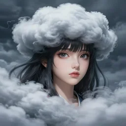 greg manchess character concept art of an anime stormy cloud goddess | | anime anime anime anime anime anime, cute - fine - face, pretty face, realistic shaded perfect face, fine details by stanley artgerm lau, wlop, rossdraws, james jean, andrei riabovitchev, marc simonetti, and sakimichan, trending on artstation