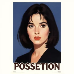 Isabelle Adjani from Possession (1981), poster artwork illustrated by Les Edwards and Ed Repka