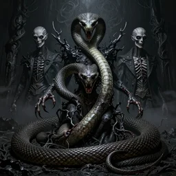serpent haze torment, intricate artwork by josan gonzalez, h. r. giger, tom bagshaw, kilian eng, h. r. giger, zdizslaw beksinski, very coherent artwork, brutal, darkness, noir, gothic, octane render, unreal engine, 8 k, high contrast