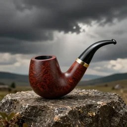 tobacco snuff pipe, matte painting