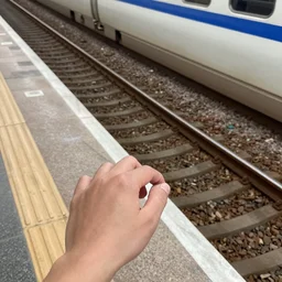 while waiting for the train, i heard a noise coming from the tracks. i saw a hand reaching up, clawing at the platform's edge.