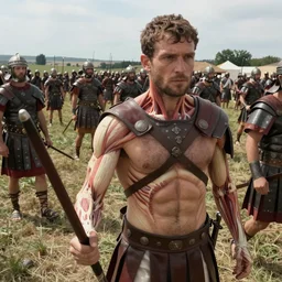 gopro footage of romans fighting dacians in war, detailed, video footage, 4 k, amazing details, digital photography, clear anatomy, cinematic
